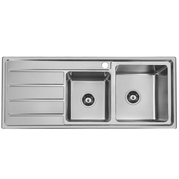 Hafele squareline double bowl sink with drainer new arrivals