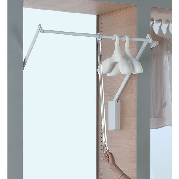 Fold down best sale wardrobe rail